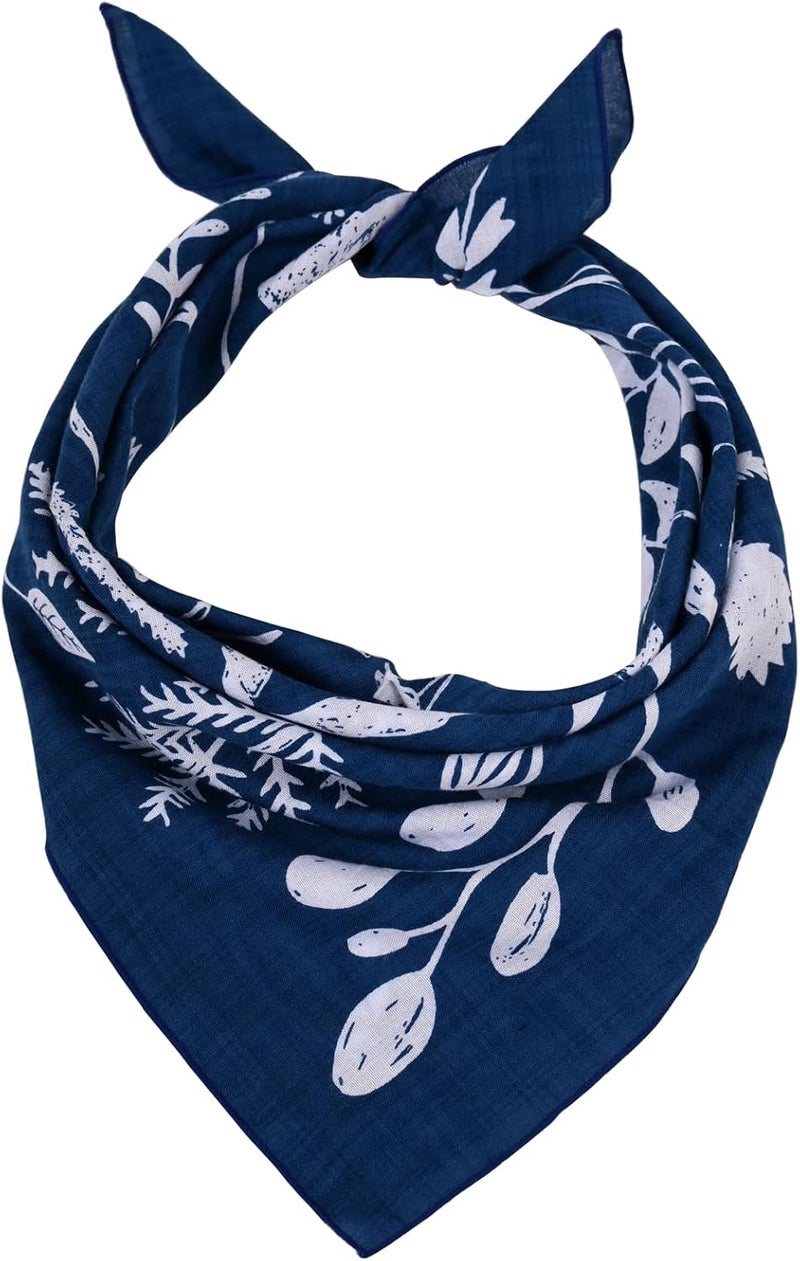 Acigbetter 2 Pack Soft Cotton-Blend Bandana for Women and Men, 21.6''x 21.6'' Neck Head Scarf Summer Thin Bandana Headband - Image 2